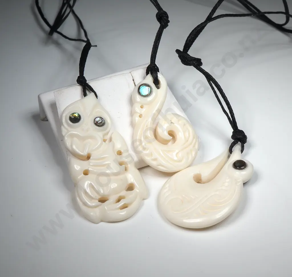 Three Pendants on Cord Image 1++