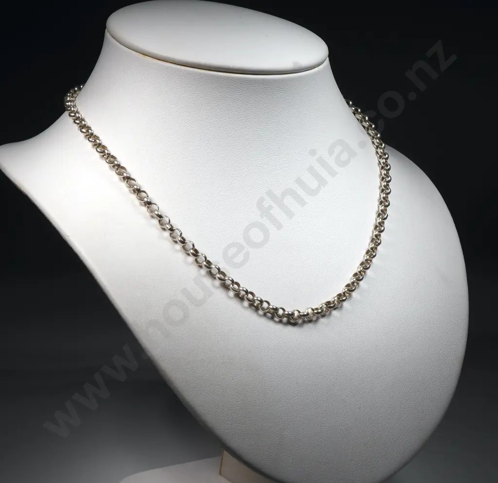 Sterling Silver Belcher Necklace Image 1++