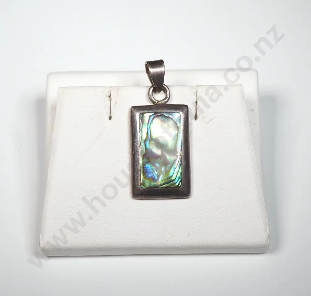Sterling Silver & Paua Shell Pendant Image 1++