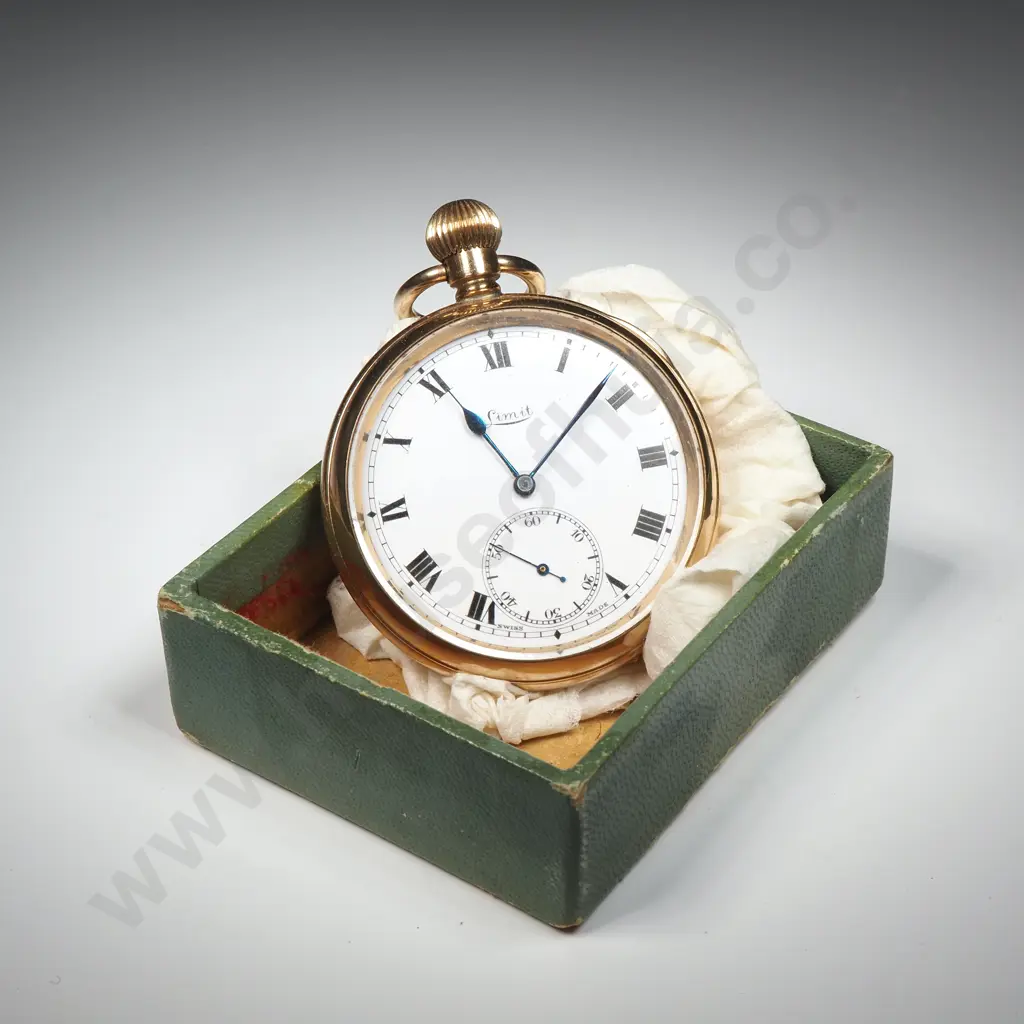 Antique Cased Rolled Gold Pocket Watch Image 1++