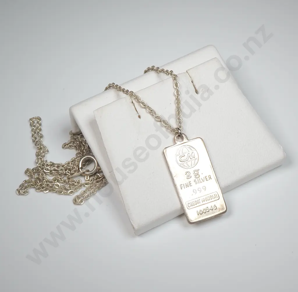 2 Gram Fine Silver Ingot Bar Image 1++