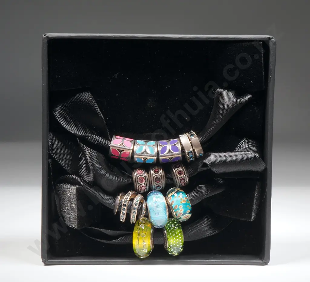 James Branded Charms on Ribbon in Original Case - As New Image 1++