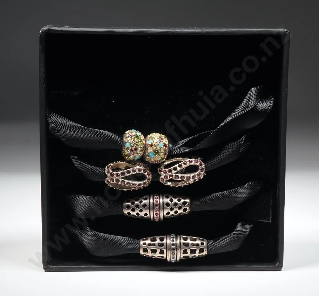 James Branded Charms on Ribbon in Original Case - As New Image 1++