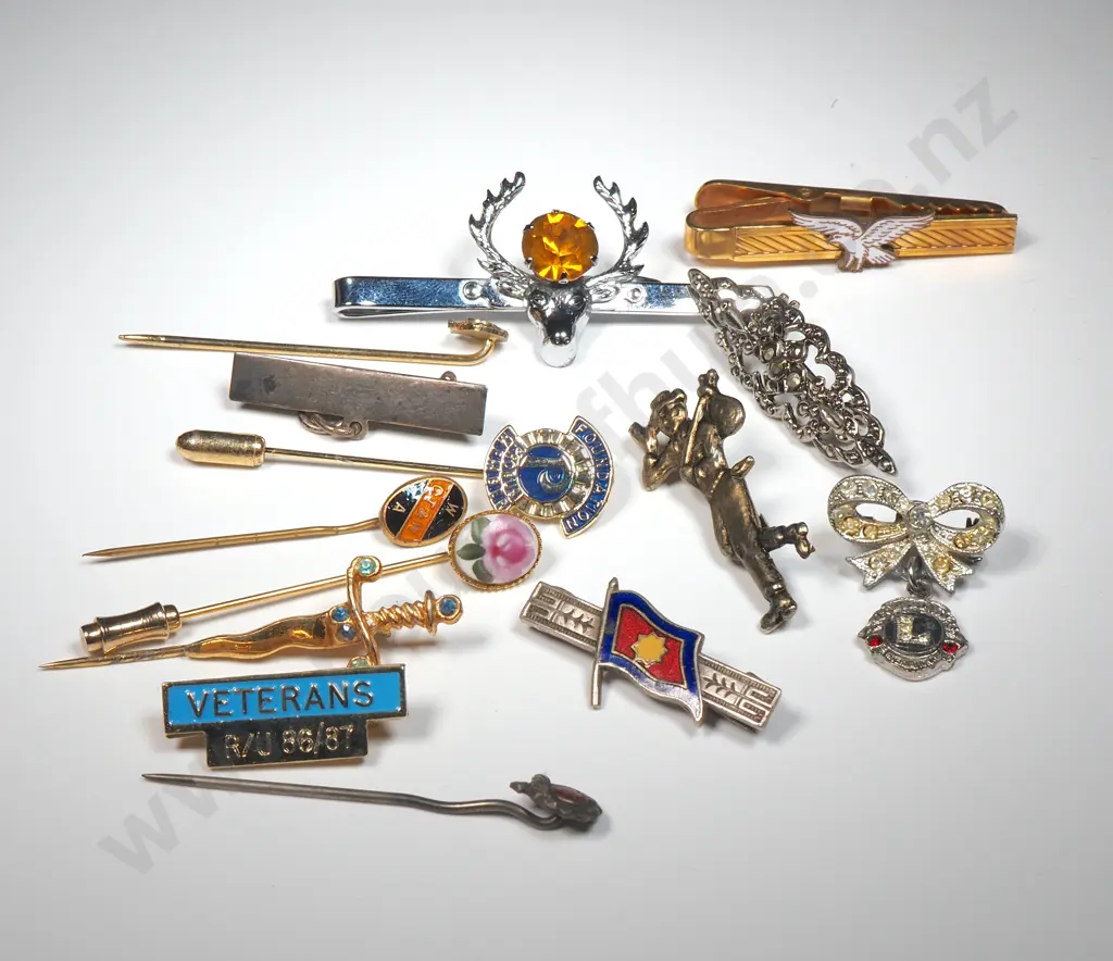 Collection Of  Vintage Pins & Tiepins  Image 1++