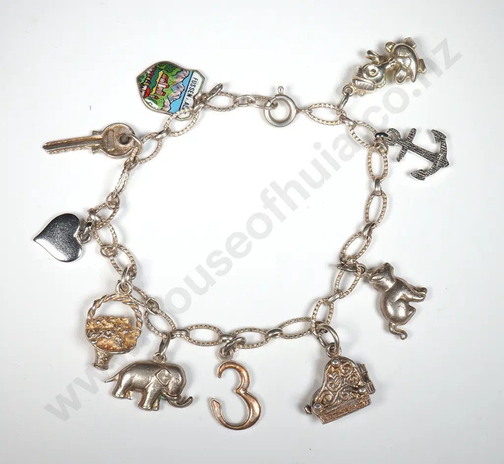 Sterling Silver Charm Bracelet Image 1++