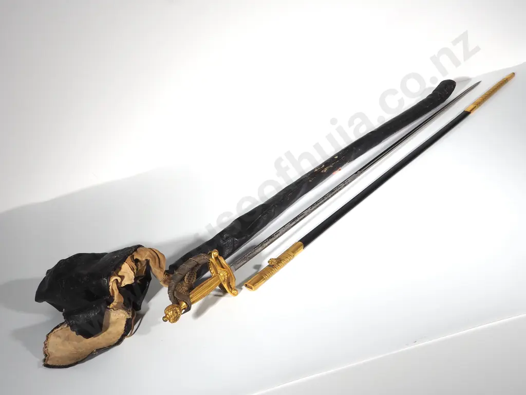 Historically Important: Governor of New Zealand The Earl of Ranfurly's Civil Dress Sword in Original Carry Leather Bag Image 1++