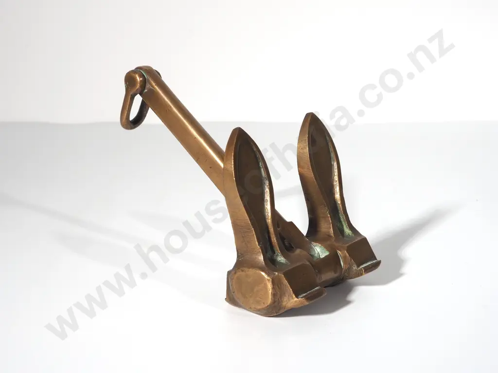 Antique Brass Anchor Paper Weight Image 1++