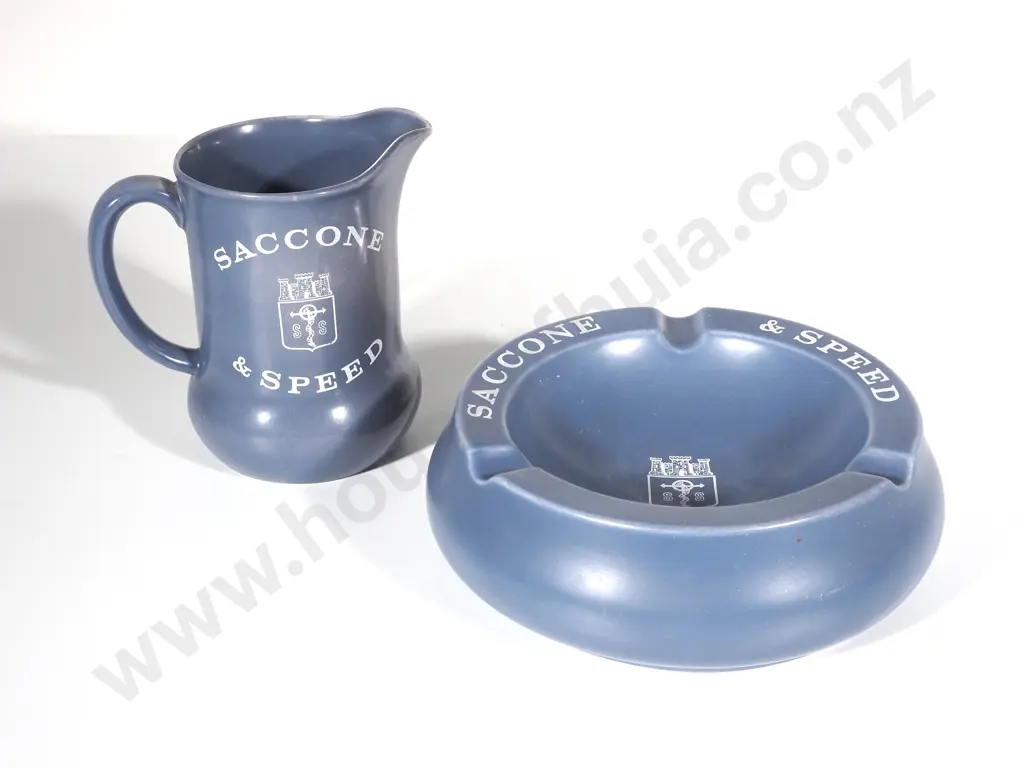 Vintage Saccone & Speed Water Pourer (for Whiskey)  & Large Cigar Ash Tray Image 1++