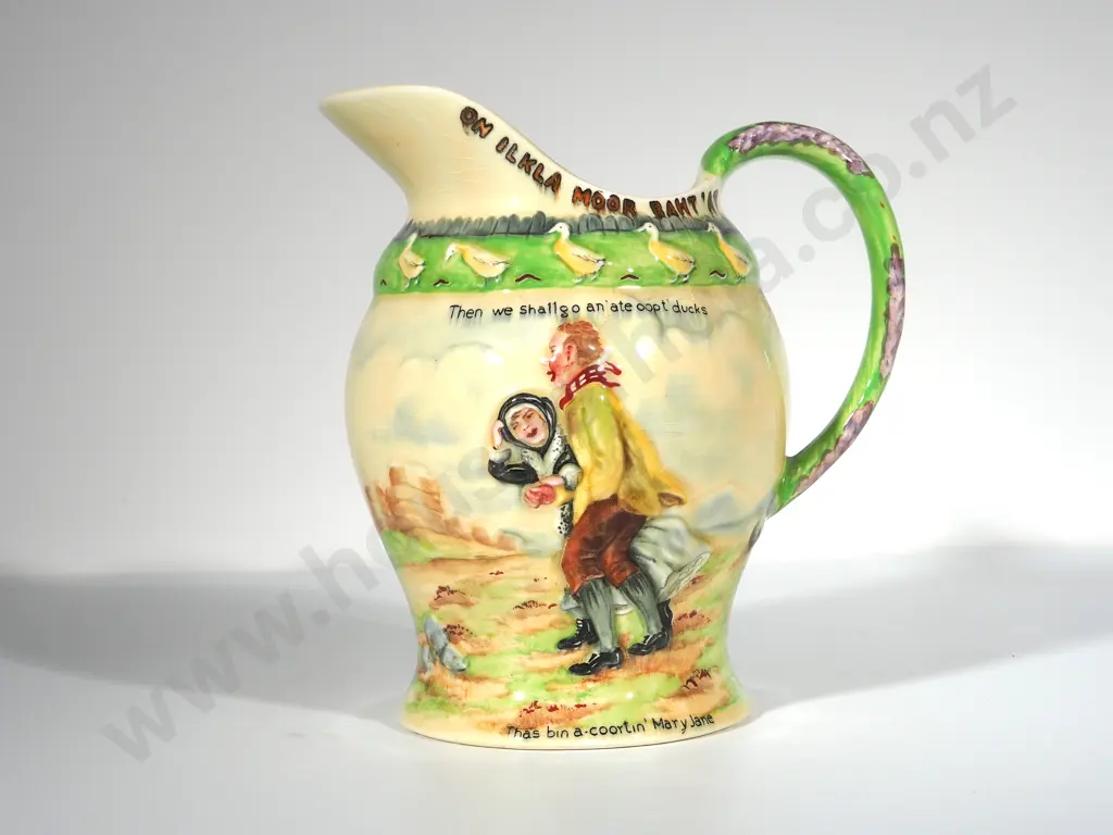 Large Toby Jug w Music Box Bottom Image 1++