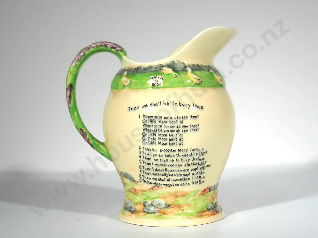 Large Toby Jug w Music Box Bottom Image 1++