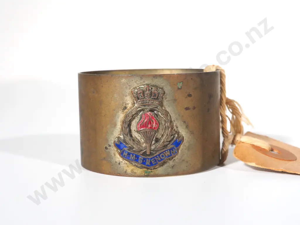 Napkin Ring from the HMS Renown Battle Cruiser in the Royal Navy during WWII Image 1++