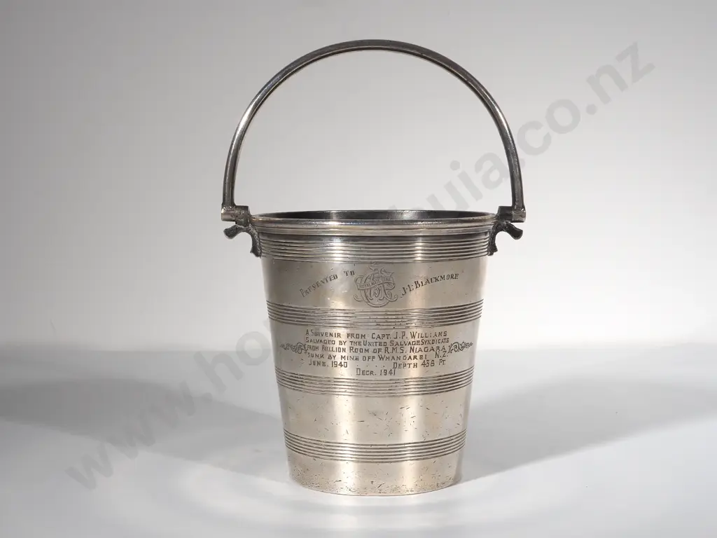 Historically Important RMS Niagara Presentation Ice Bucket Image 1++