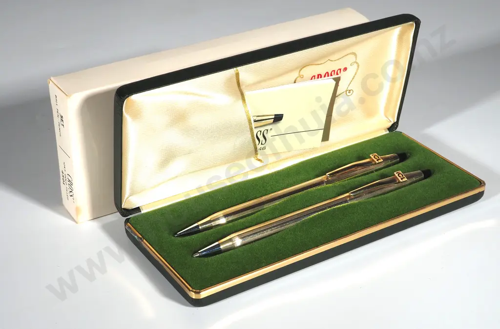 Boxed Gold Plated Cross Pen Pencil Set  Image 1++