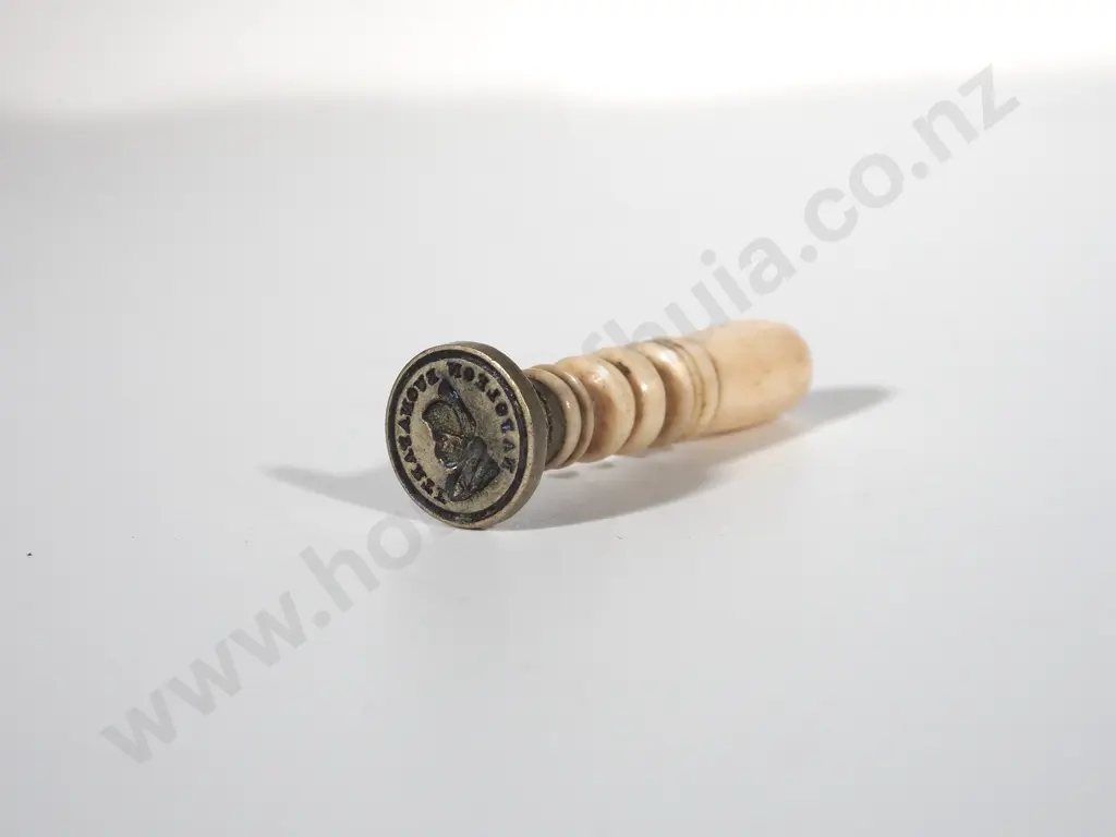 Rare Antique Napoleon Bonaparte Wax Seal w Bone Handle Image 1++