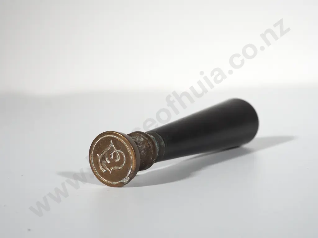 Wood Handled Brass Seal Image 1++