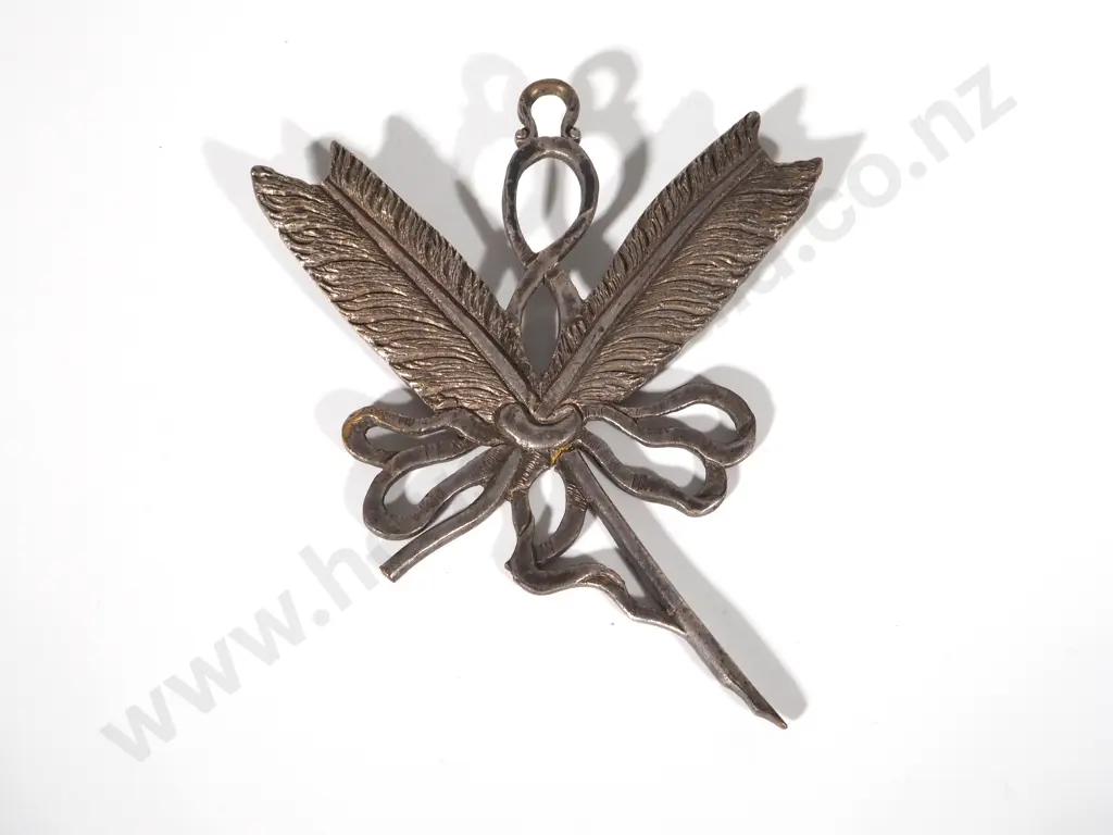 Large Sterling Silver Masonic Quill Presented by D Larnach of Larnachs Castle Image 1++