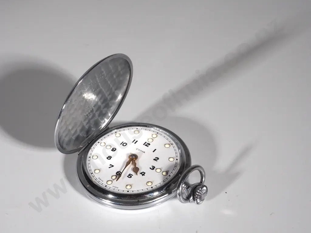 Cyma Braille Pocket Watch: Working Image 1++