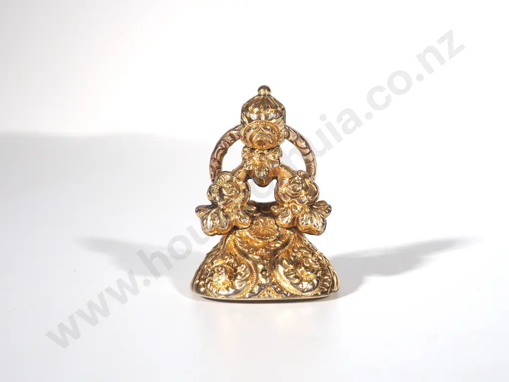 Highly Ornate Fob Seal w Large Jump Ring Image 1++