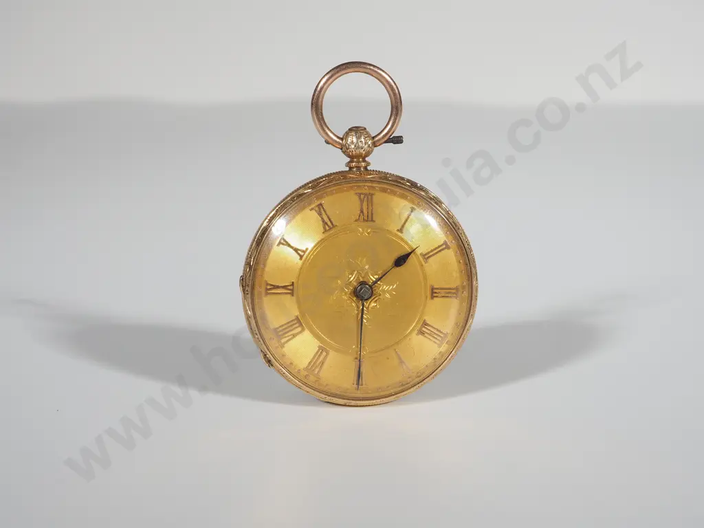 Antique 18ct Gold Hallmarked Pocket Watch Image 1++