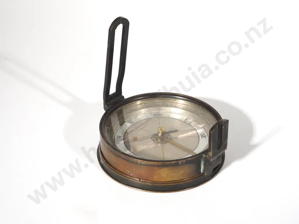 Large Brass Surveying Compass A/F Image 1++
