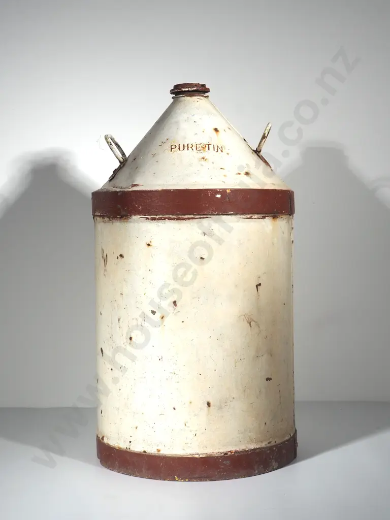 Large "Puretin" Metal Double Handed Keg: Image 1++