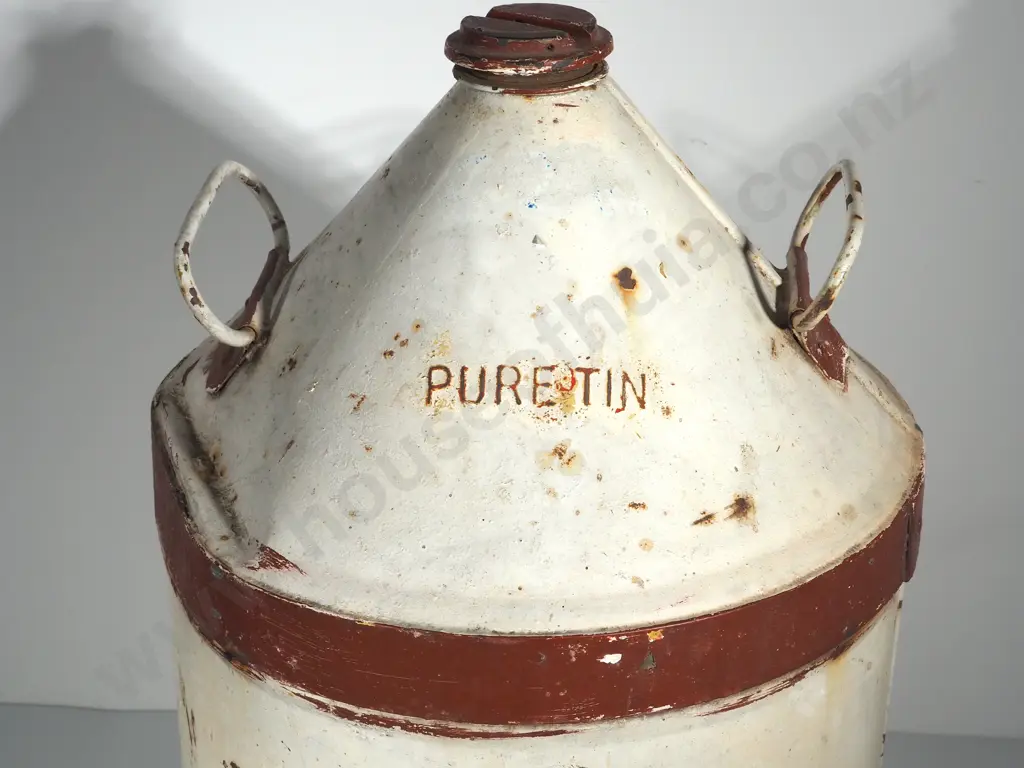 Large "Puretin" Metal Double Handed Keg: Image 1++