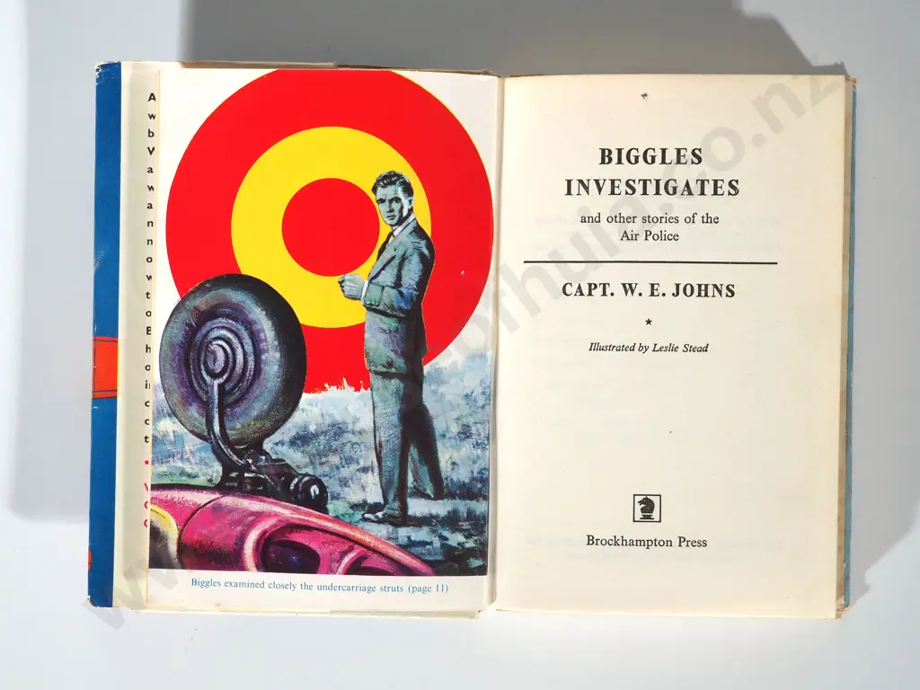 Biggles Investigates - by W. E. Johns: First Edition w Dust Jacket Image 1++