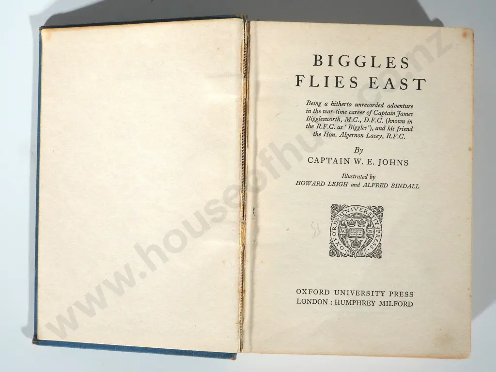 Biggles Flies East - by W. E. Johns: First Edition Image 1++
