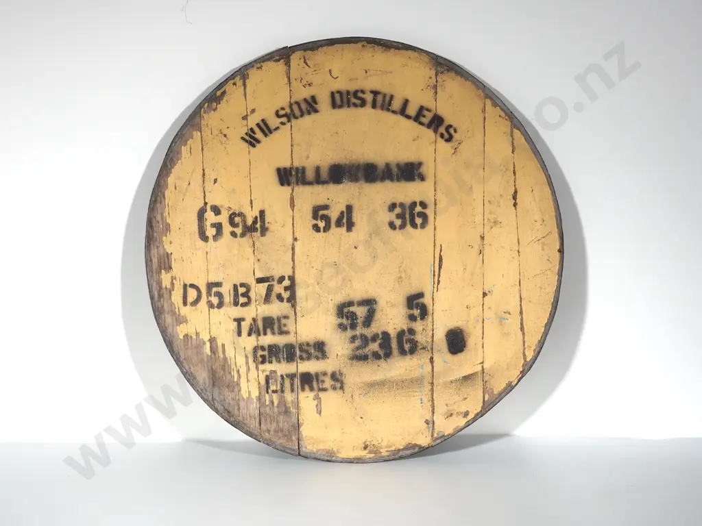 Decorative Top of a Barrel from Wilson Distillers: A Perfect Combination of Art & Mancave Image 1++