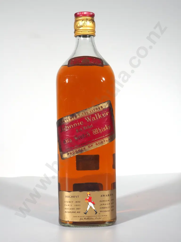 Vintage Johnny Walker Red Label Whiskey: Purportedly 1960's Image 1++