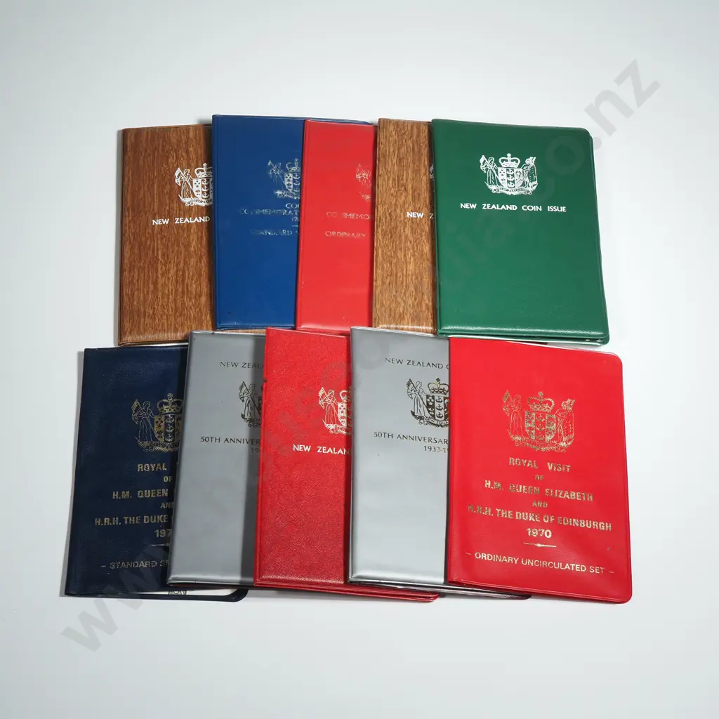 Nine New Zealand UNC Coin Sets Image 1++