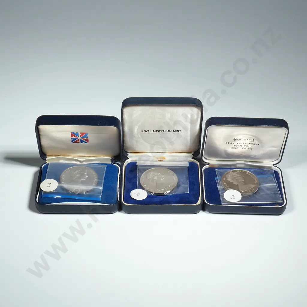 Three New Zealand Proof One Dollar Coins  Image 1++