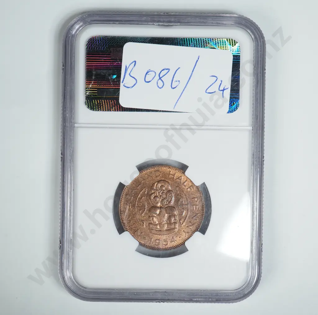 1954 New Zealand One Penny - MS63 NGC   Image 1++