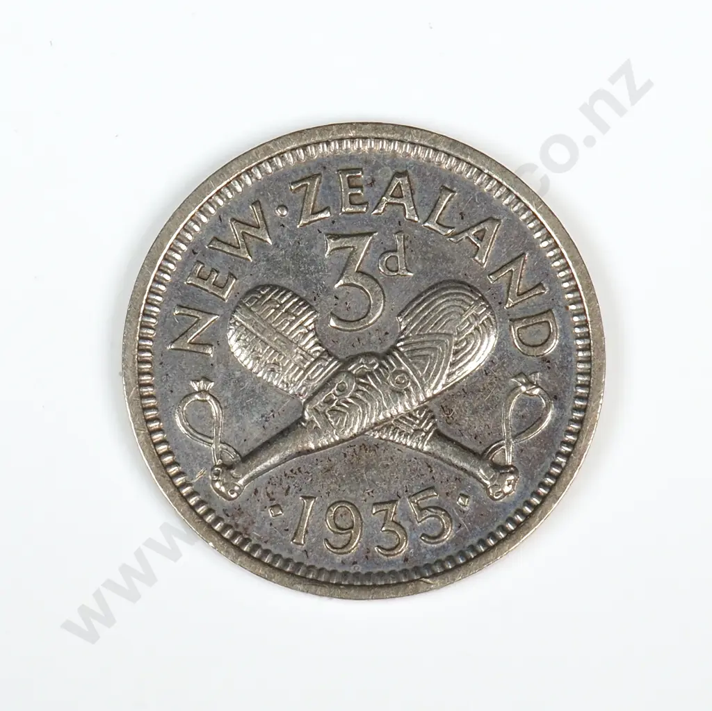 1935 New Zealand Threepence - Average Image 1++