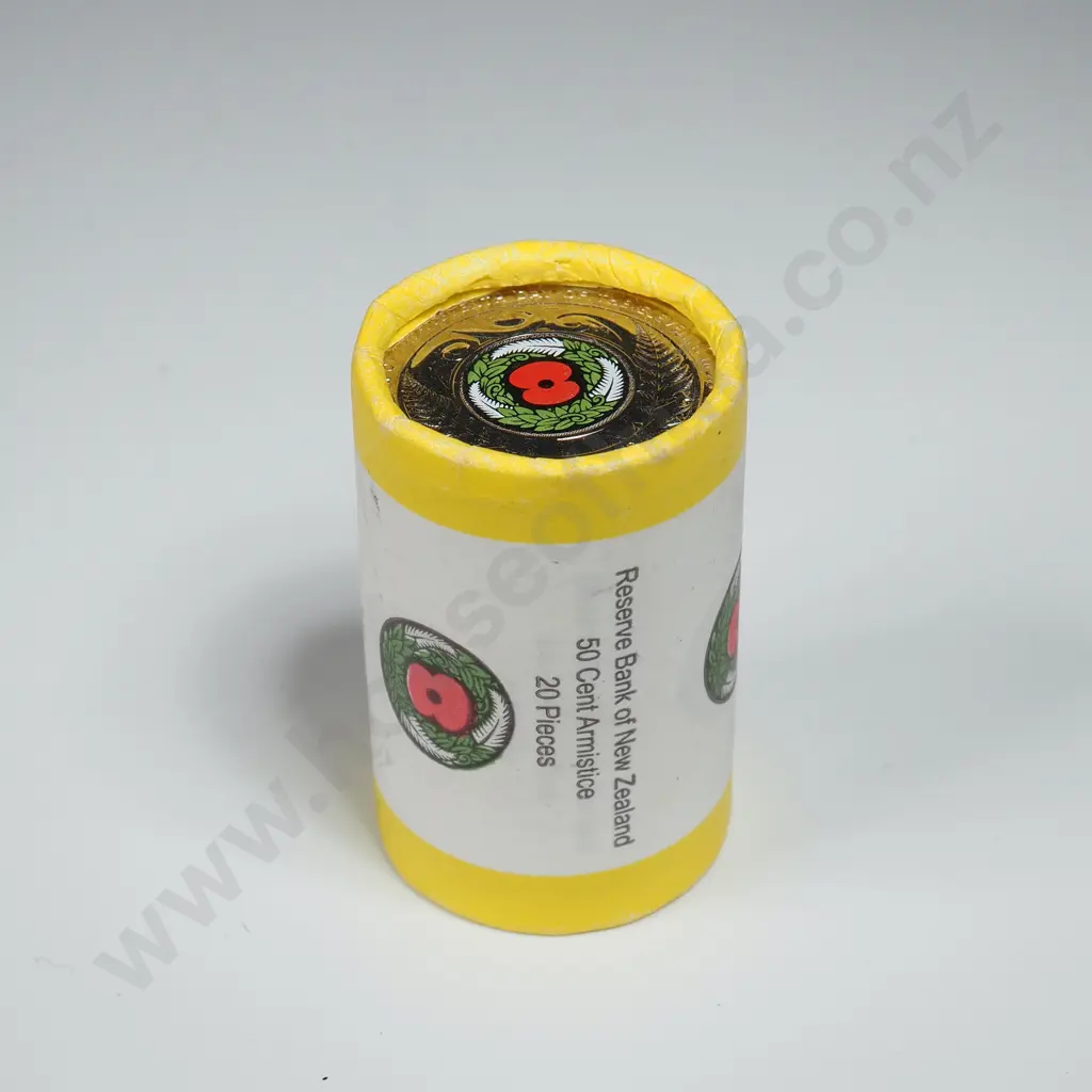 Mint Roll of 2018 Armistice 50 Cent Coins Image 1++