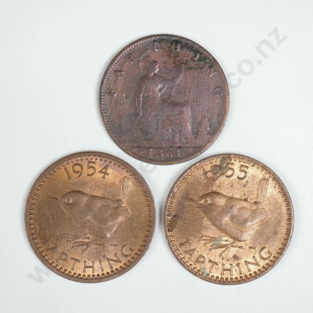1861/1954/1955 United Kingdom Farthings  Image 1++