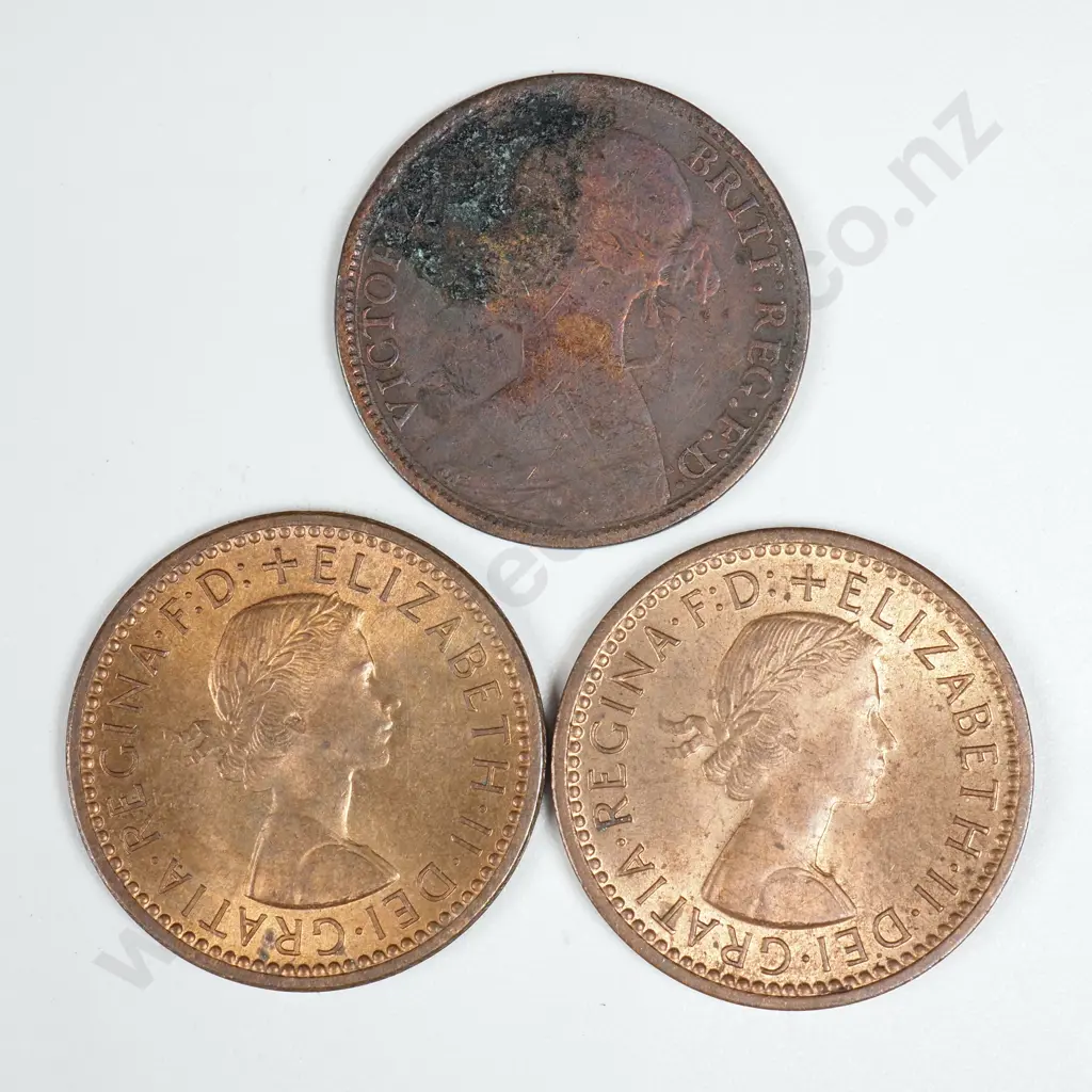 1861/1954/1955 United Kingdom Farthings  Image 1++