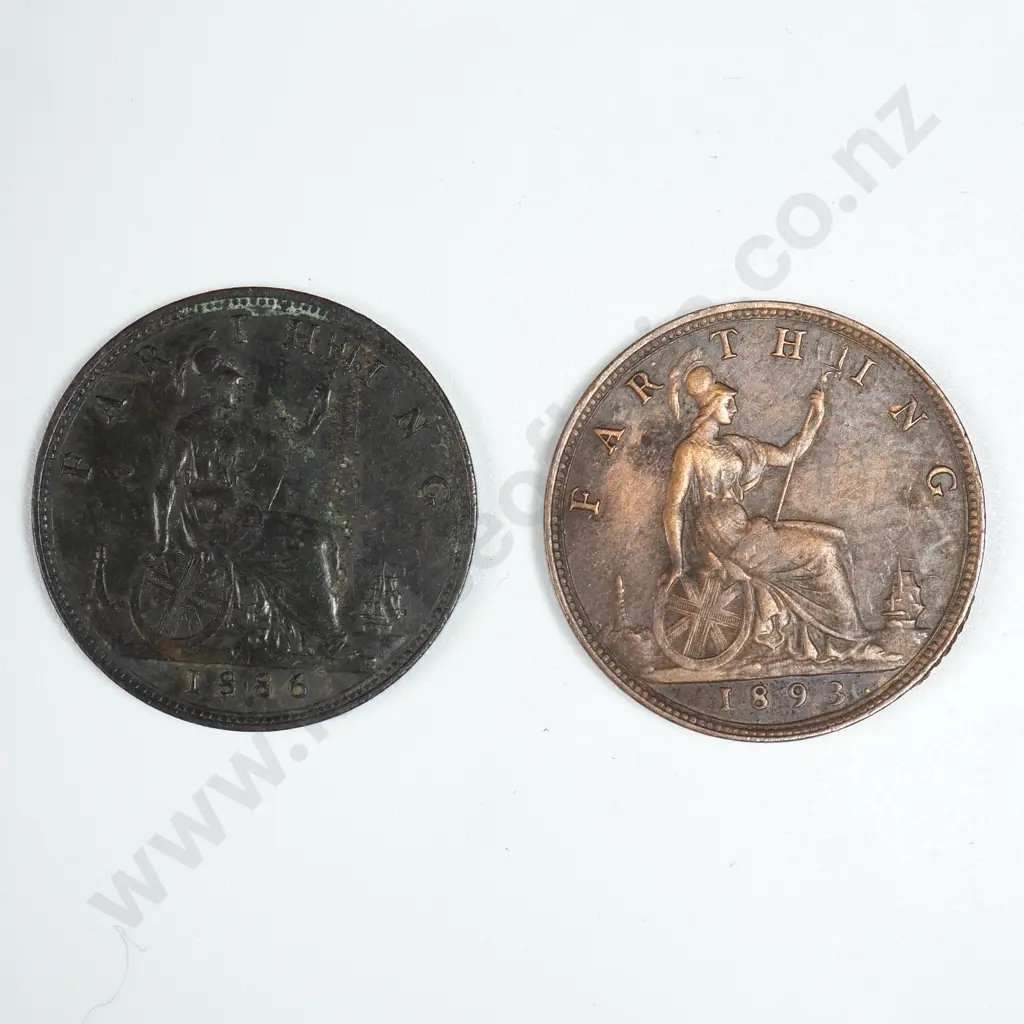 1886/1893 United Kingdom Farthings  Image 1++