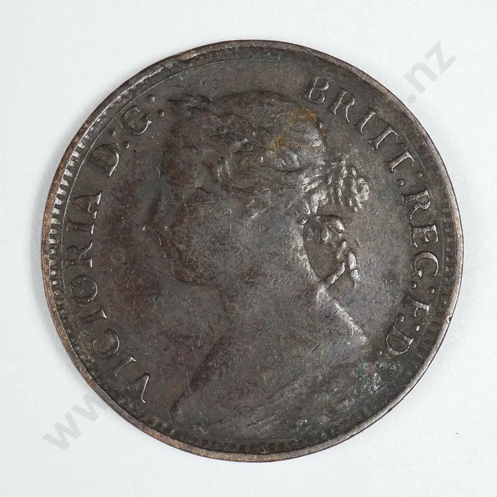 1884 United Kingdom Farthing  Image 1++