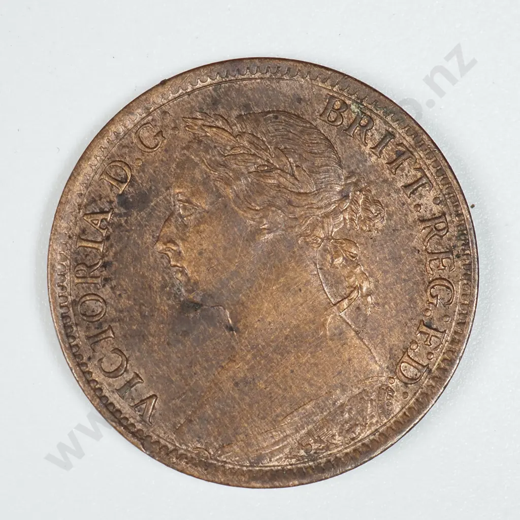 1885 United Kingdom Farthing  Image 1++