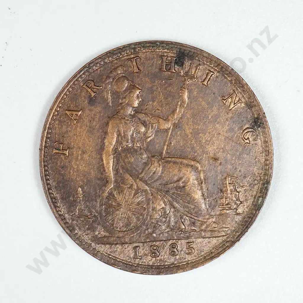 1885 United Kingdom Farthing  Image 1++