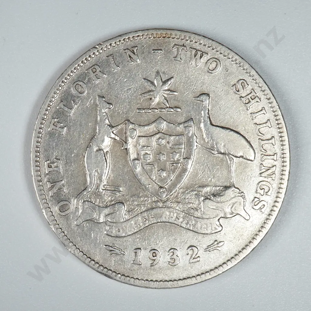 1932 Australian Florin Image 1++