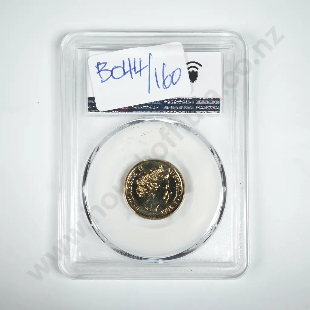 Slabbed 2012 C Two Dollar Colourised Poppy Coin - PCGS MS66  Image 1++