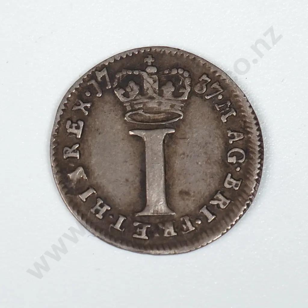 1737 United Kingdom Silver One Penny  Image 1++