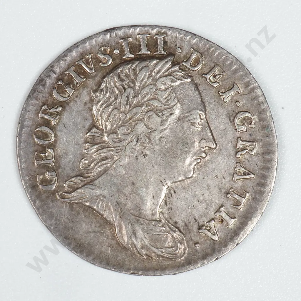 1763 United Kingdom Threepence  Image 1++