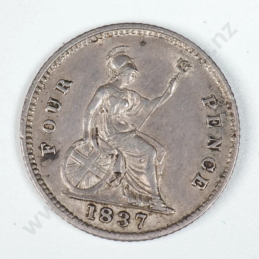 1837 United Kingdom Fourpence - Better Grade  Image 1++