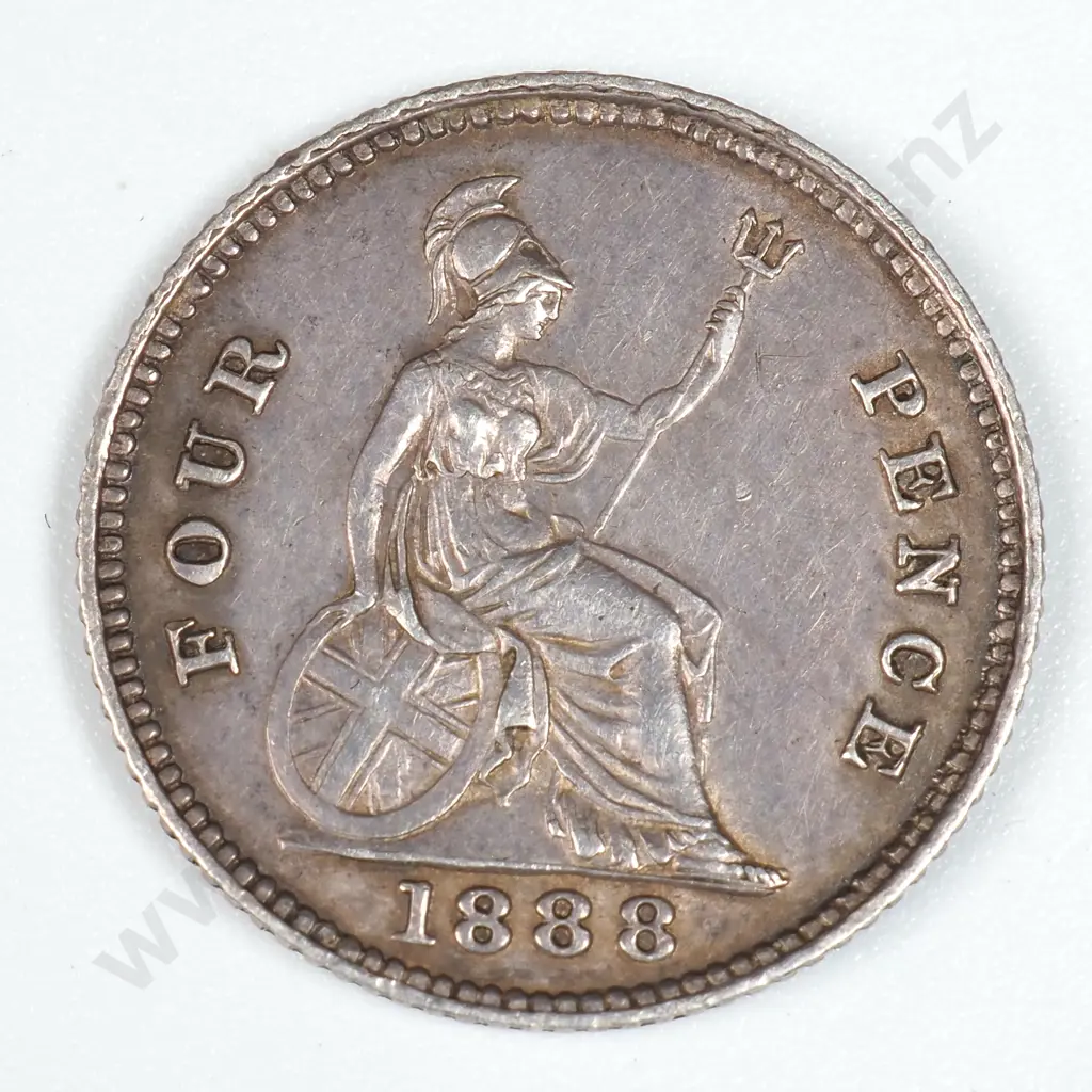 1888 United Kingdom Four Pence - Better Grade  Image 1++