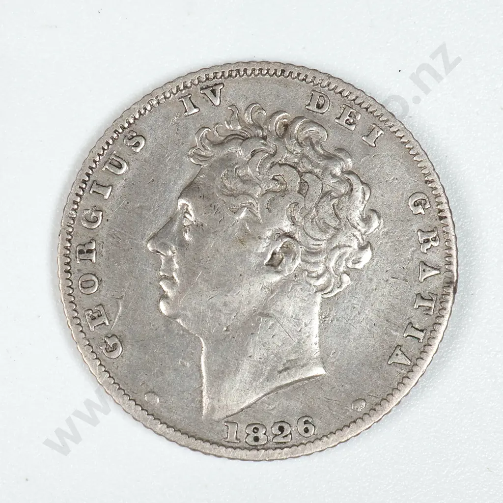 1826 United Kingdom Sixpence  Image 1++