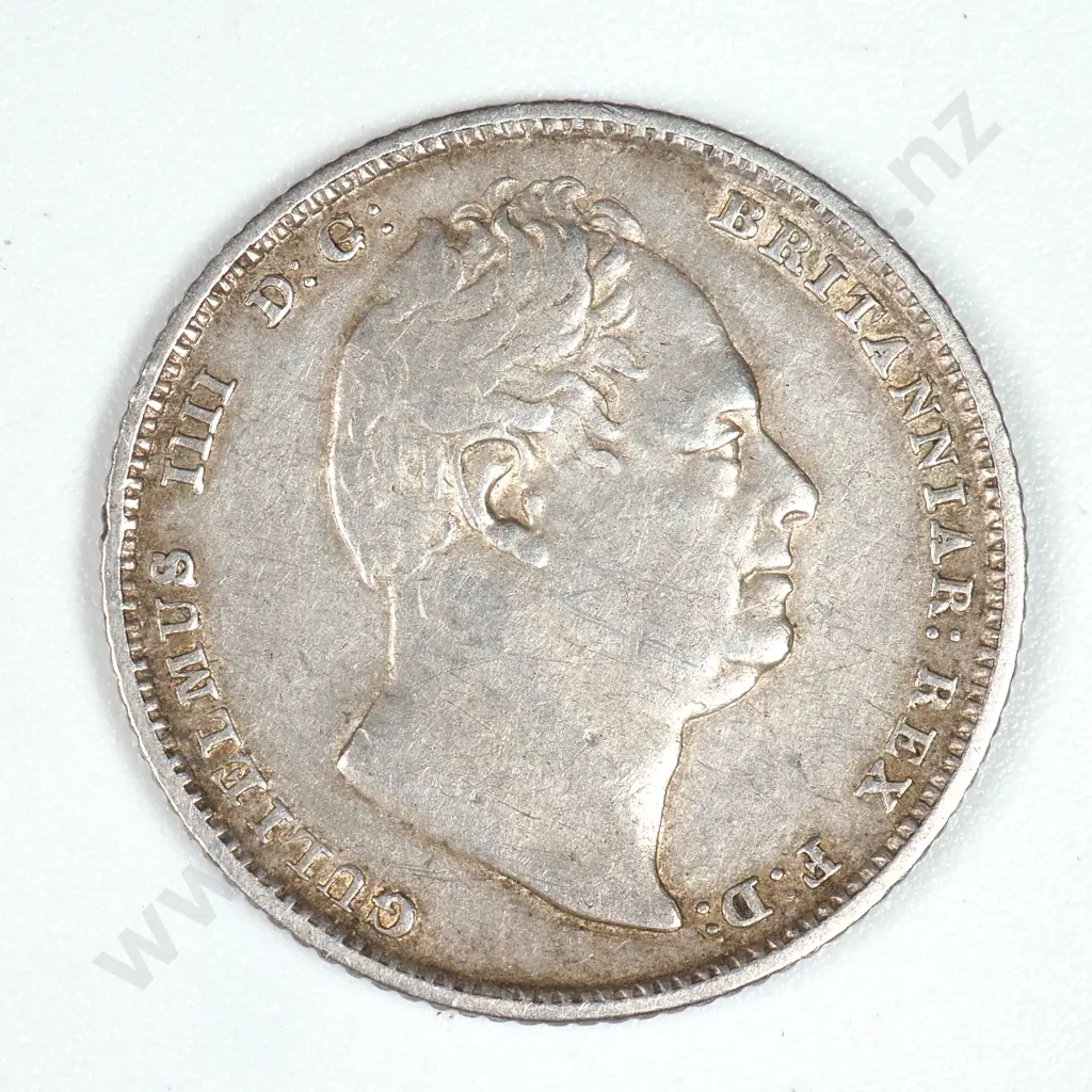 1834 United Kingdom Sixpence  Image 1++