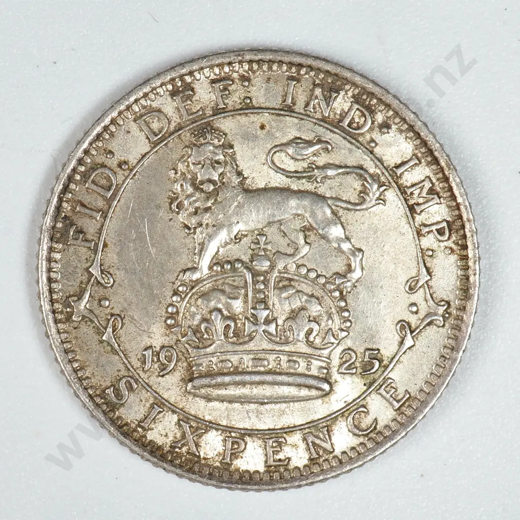 1925 United Kingdom Sixpence  Image 1++